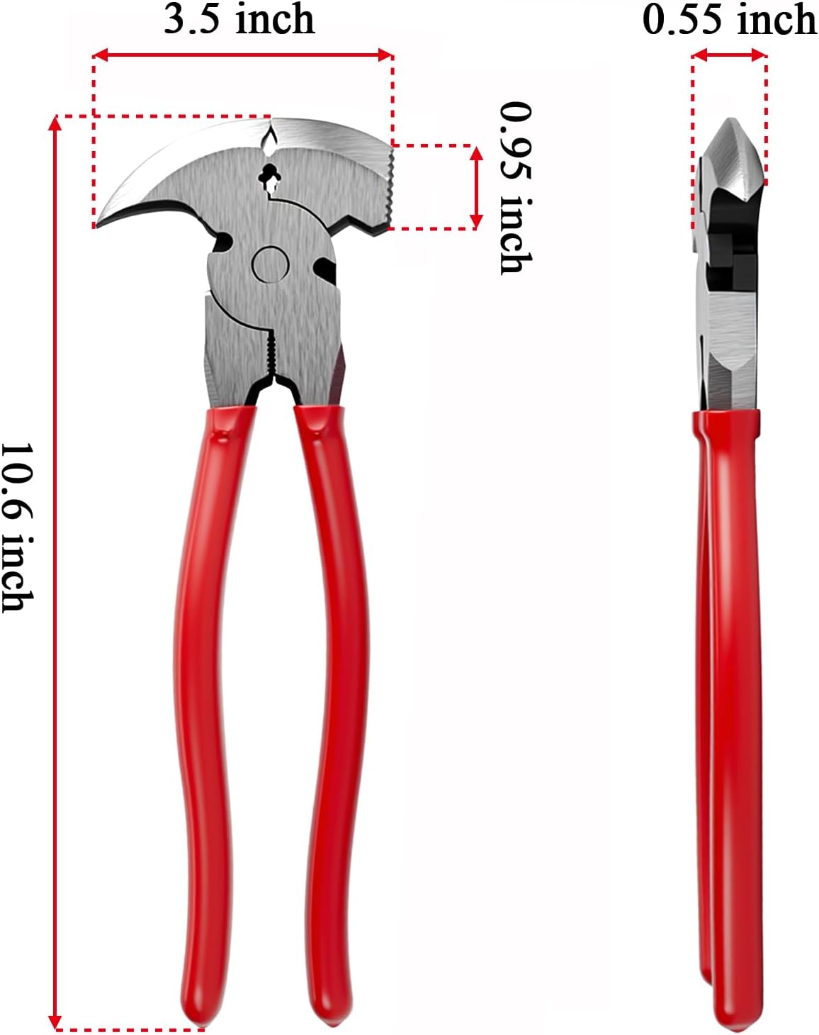 Alicates esgrima 10.6pulg cortador valla extractor clavos