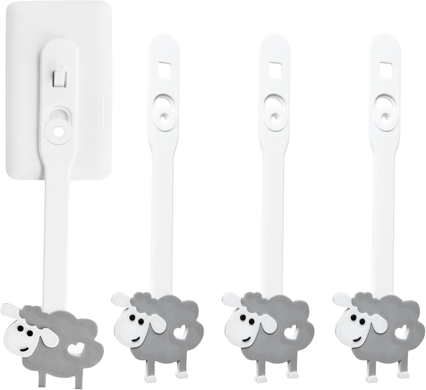 Extensor interruptor luz oveja seguro para niños paquete 3 gris
