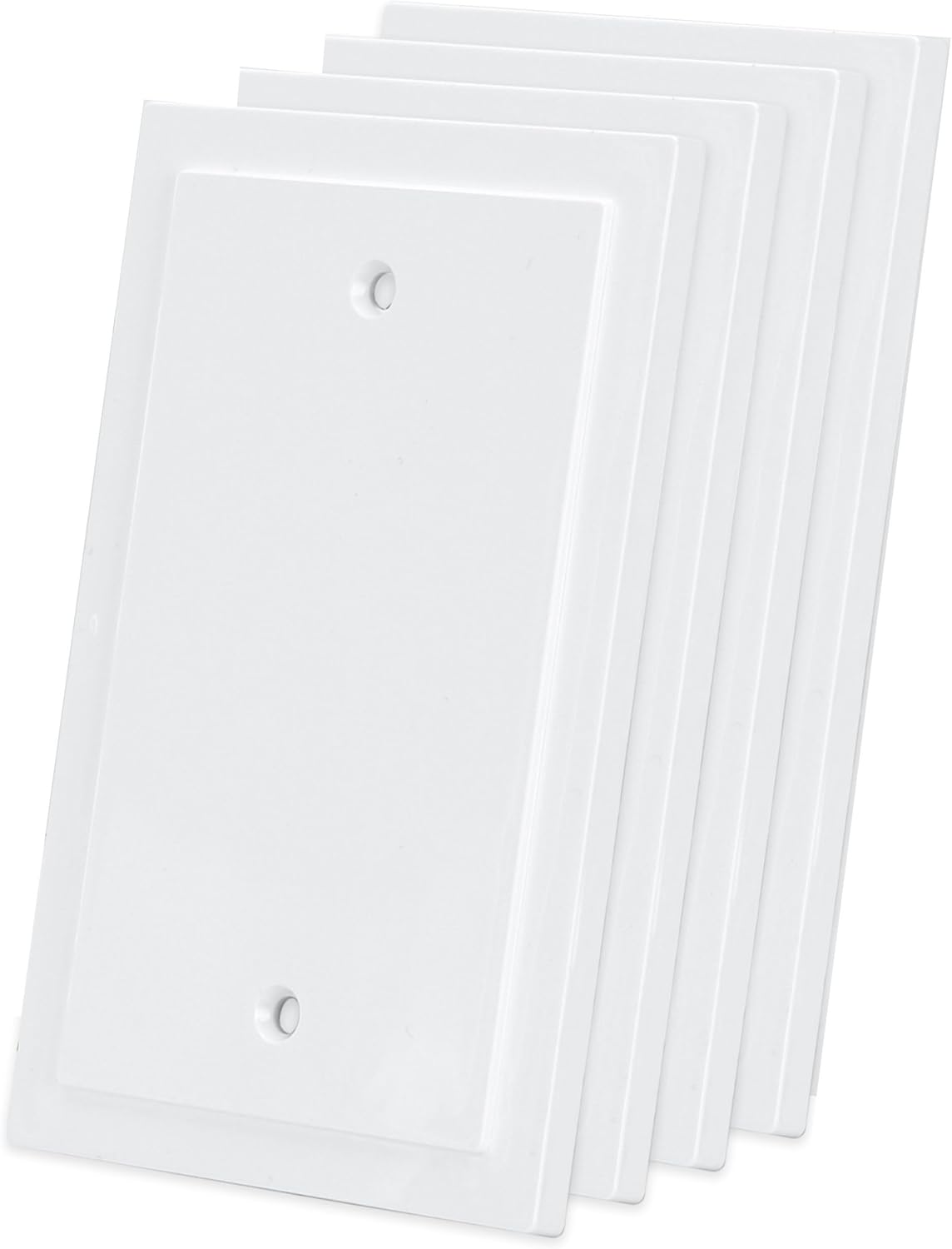 Cubierta pared blanca borde moderno set 4 4.88x3.18pulg