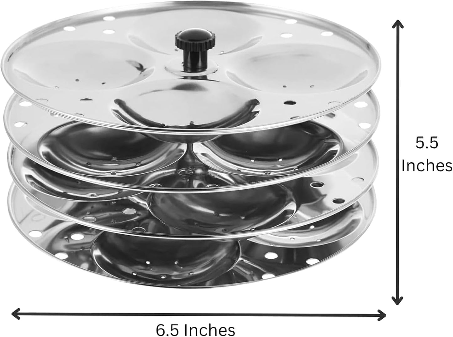Soporte para maker de idli 4 niveles para cocinas multiusos de 5/6/8 cuartos