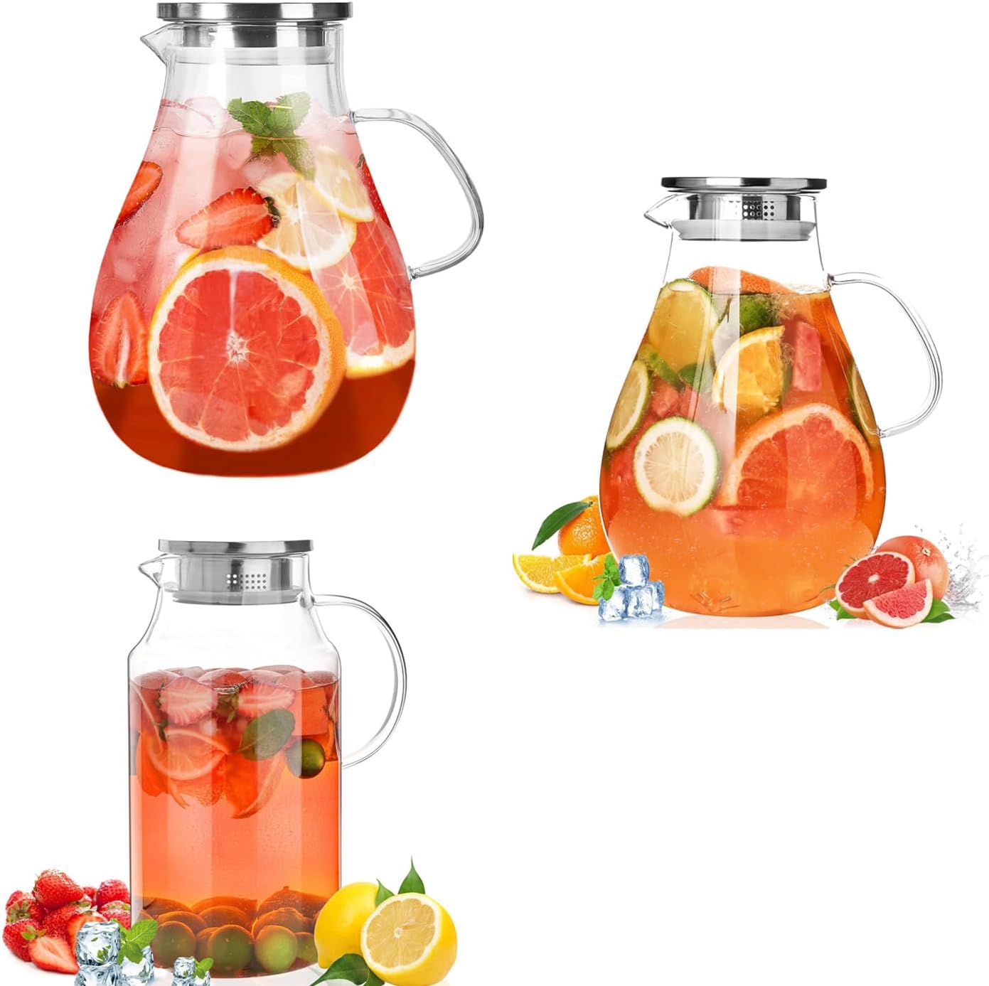 Set 2 Jarras 1gal y Botella Agua 84.5oz