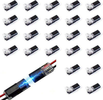 24 Conectores Tira Luz LED 2 Pines Con Hebilla Bloqueo