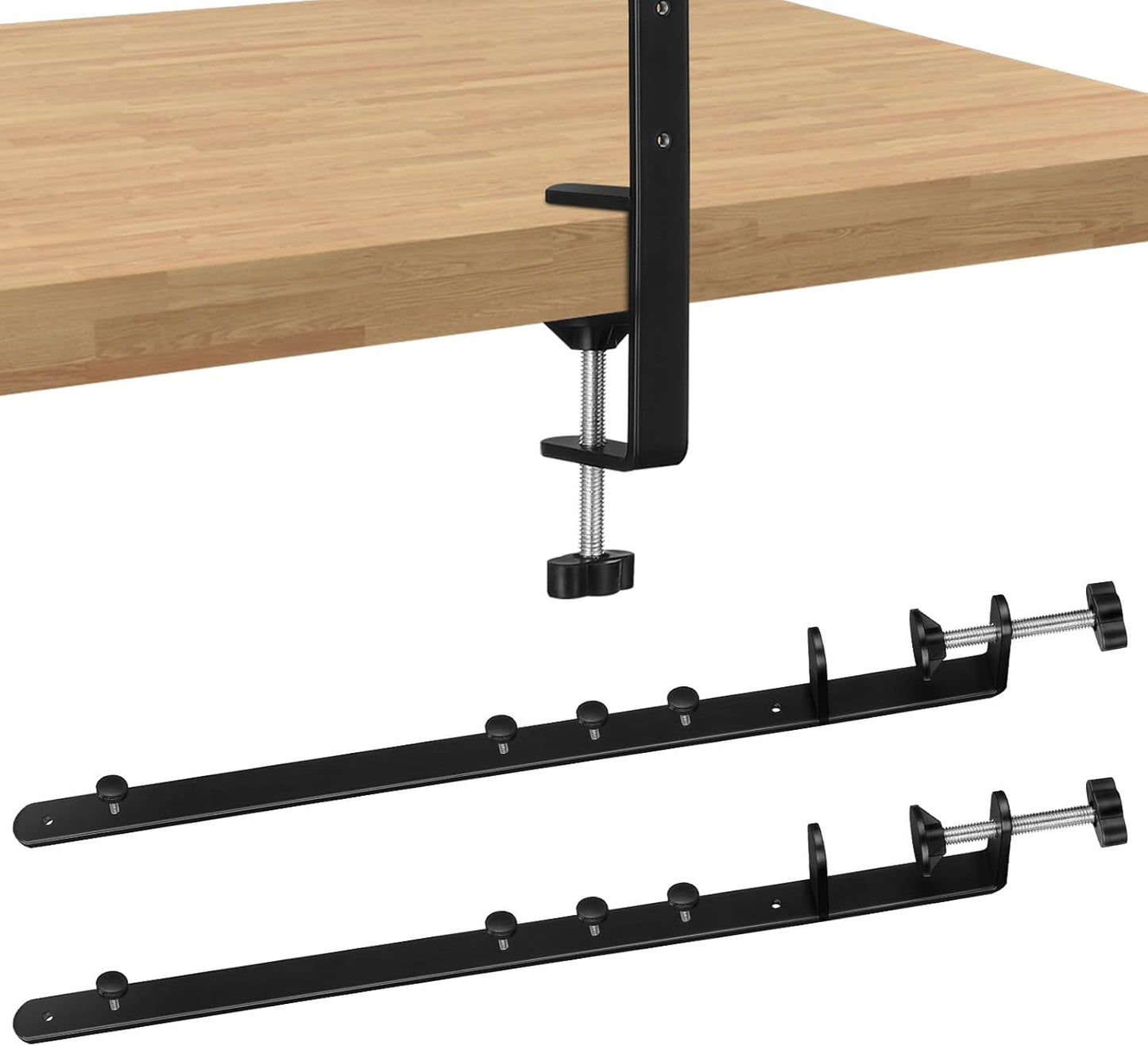 Soporte tablero clavijas metal ajustable set 2