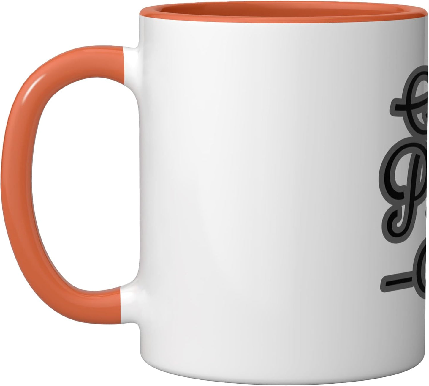 Taza Cerámica Motivacional Colección Orange/White