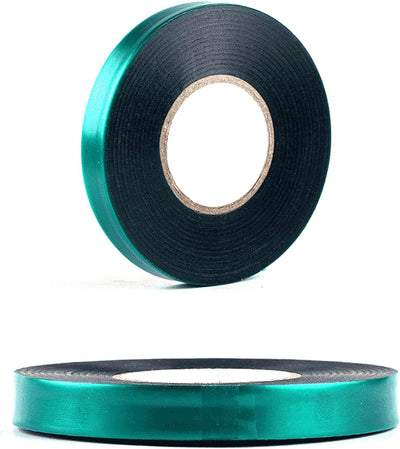 2 Rollos Cinta Elástica Gruesa Verde para Jardín 0.5pulg x150ft
