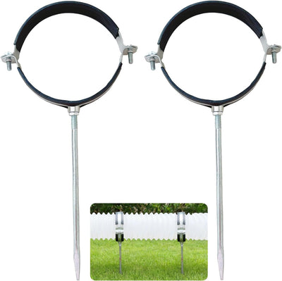 2 Extensiones Canaleta Lluvia Soporte Hierro Galvanizado Inox