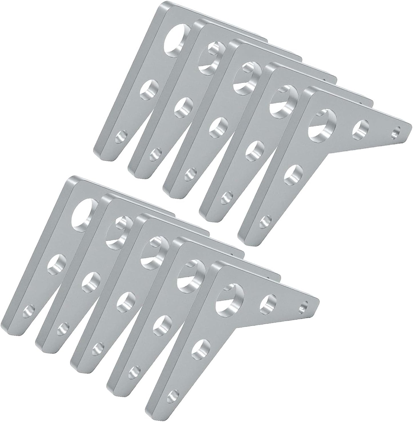 10 Pzas Soldadura Acero 90 Grados Refuerzo Hierro Triangular