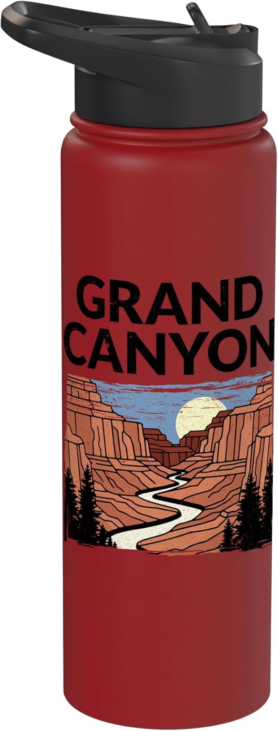 Botella de agua acero inoxidable aislada Grand Canyon