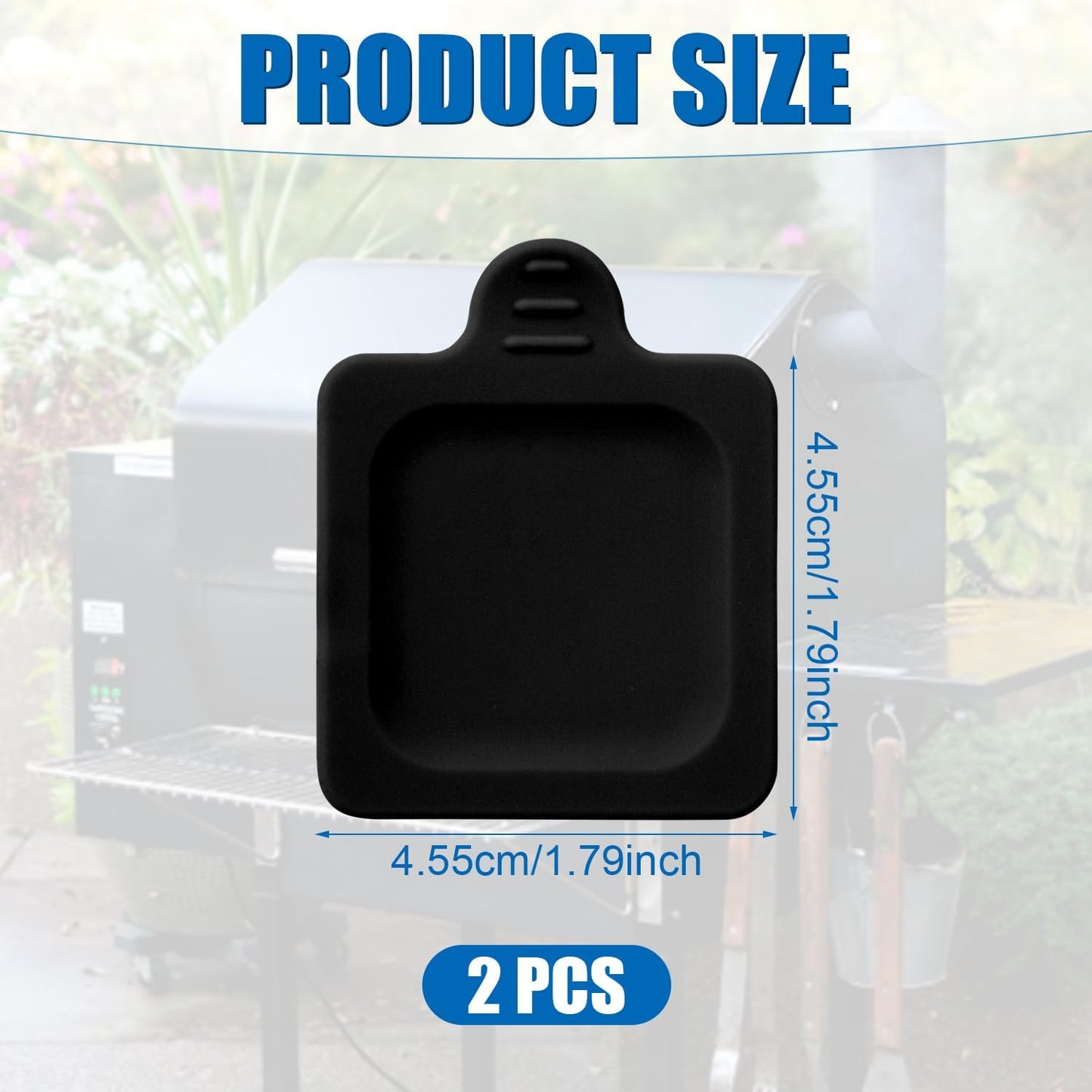 2 Cubiertas Silicona Conducto Grasa Parrilla Traeger 1.8x1.8pulg