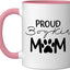 Taza cerámica para amante del perro Boykin Spaniel rosa/blanca