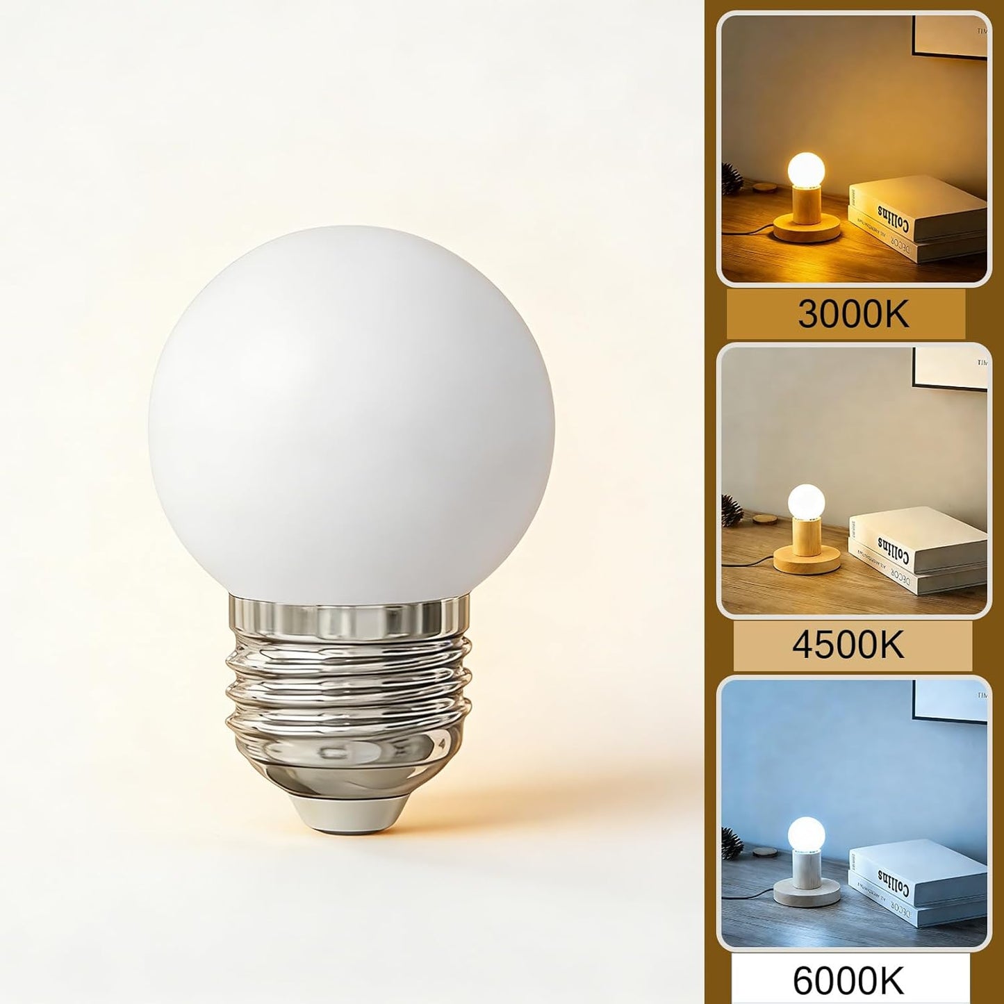 Bombilla LED 5V 3W recargable con ajuste de color y brillo