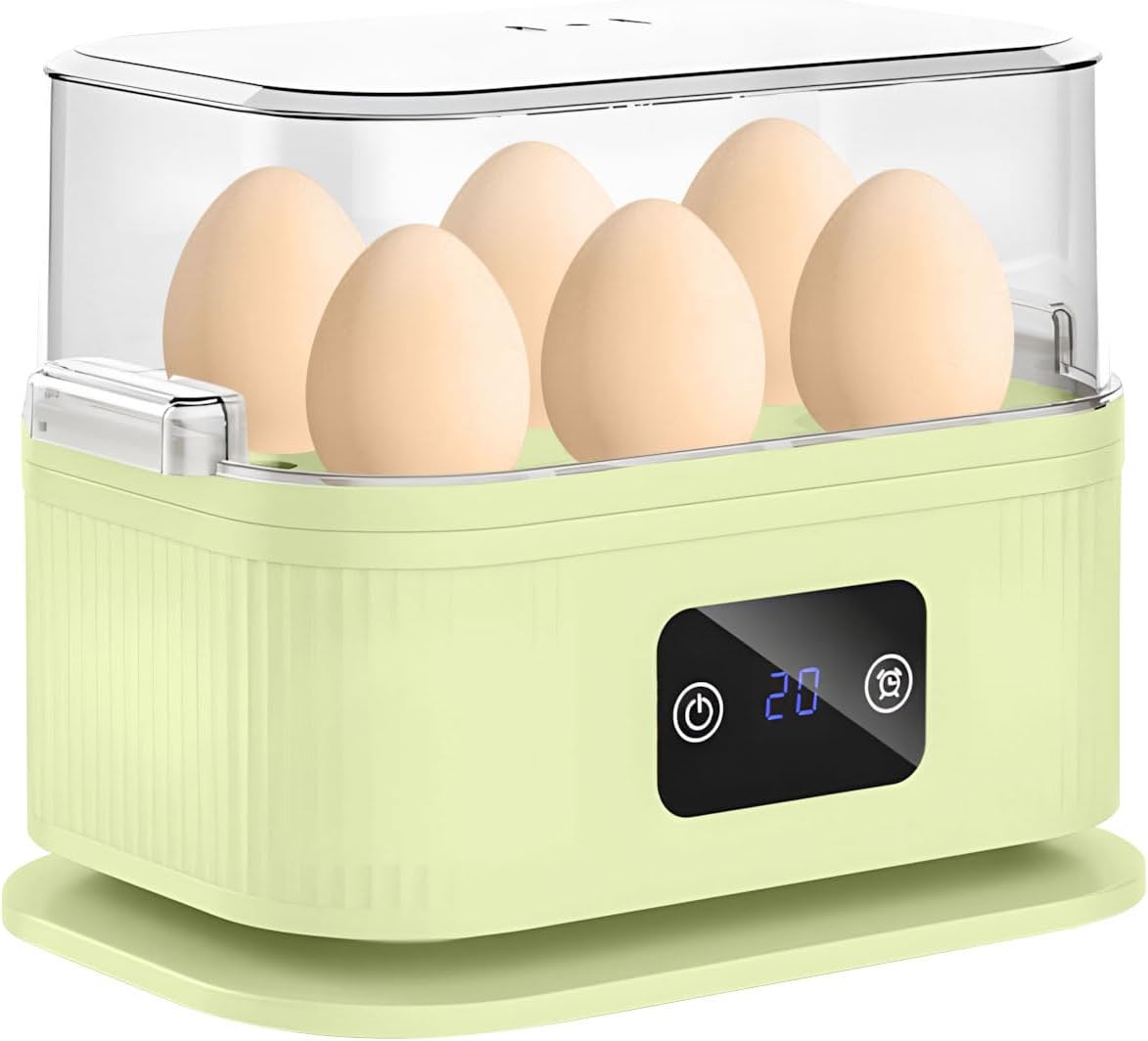 Cocina rápida para huevos eléctrica con apagado automático sin BPA verde menta