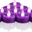 Velas LED sin llama paquete 24 morado para decoración
