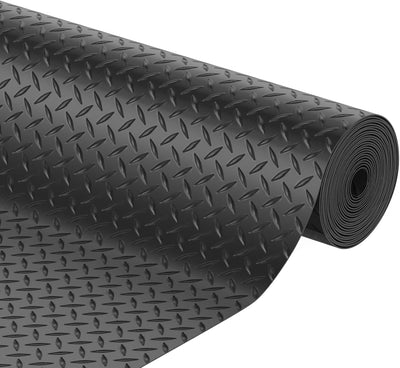 Tapete garaje 8.1x21ft goma antideslizante 170ft2 negro