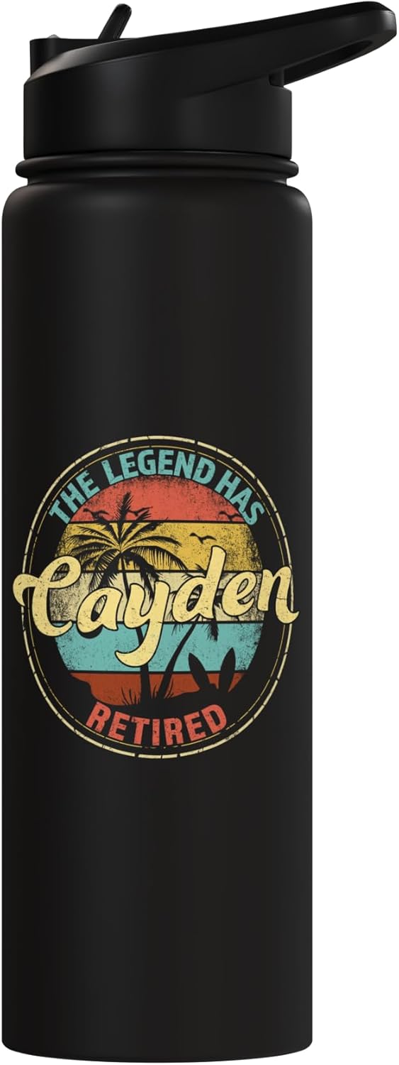 Botella de agua acero inoxidable aislada personalizada Cayden Legend