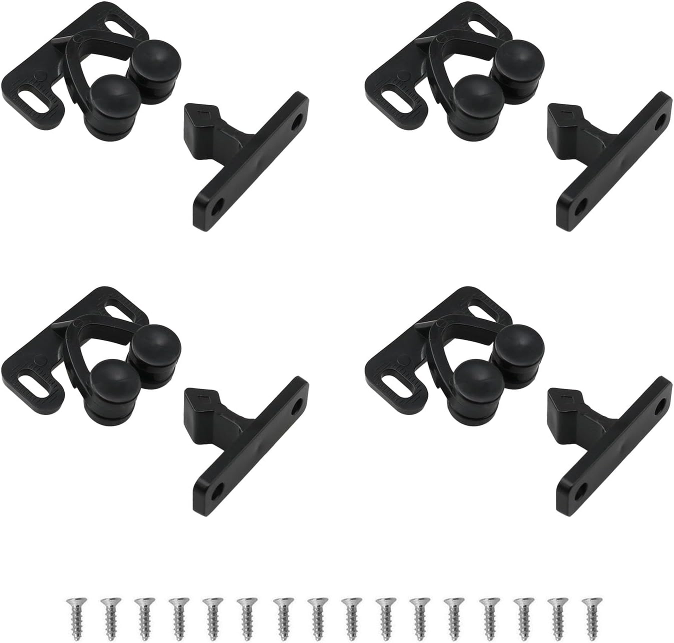 4 Unids Accesorios Mueble Pestillo Plástico 1.220x1.260pulg