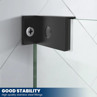 Puerta ducha vidrio fijo 30x78pulg 5/16pulg templado