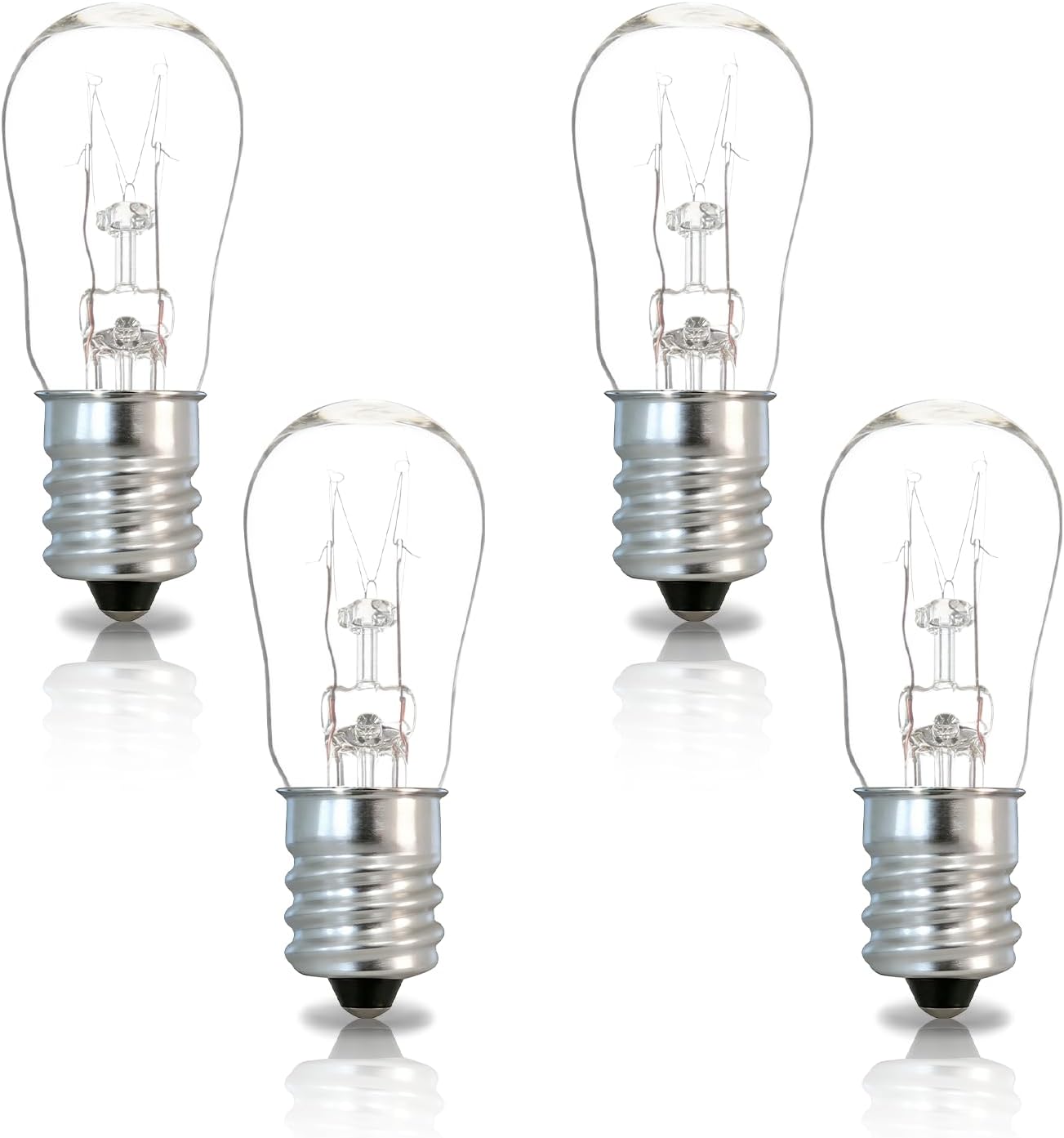 4 Bombillas E12 120V 1.83x0.75pulg