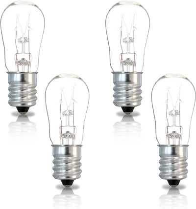 4 Bombillas E12 120V 1.83x0.75pulg