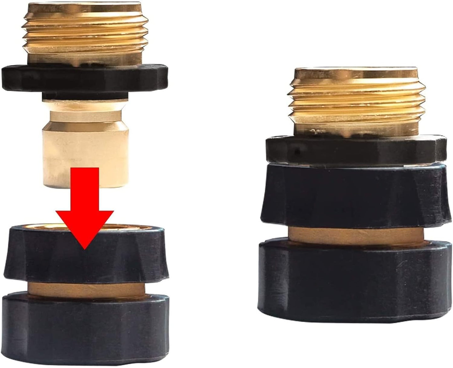 Manguera jardín 3/4pulg conector rápido juego 2