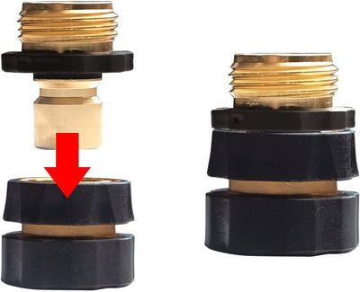 Manguera jardín 3/4pulg conector rápido juego 2