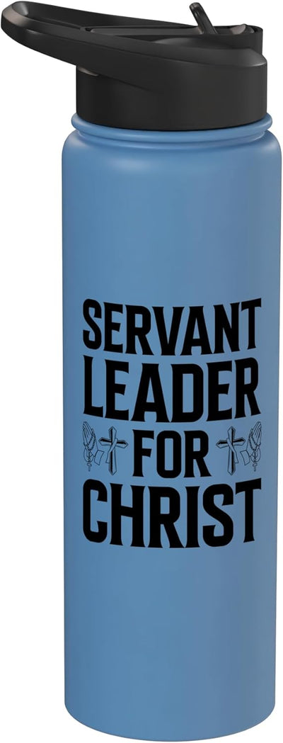 Botella agua acero inox aislada para ministerio cristiano