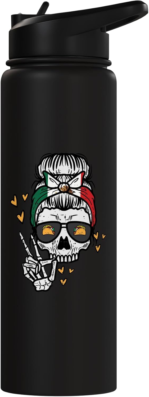 Botella de agua acero inoxidable Cinco de Mayo México