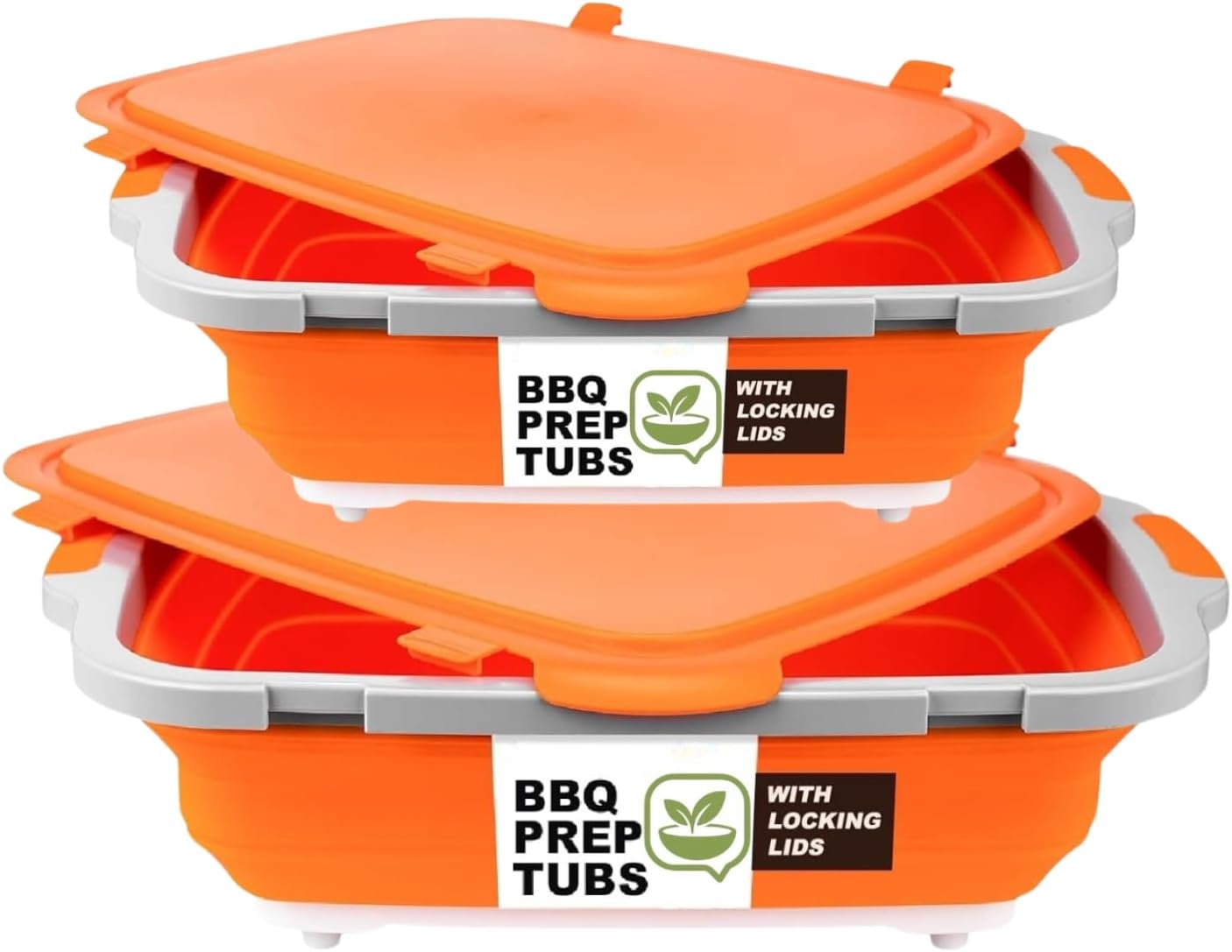 Juego de herramientas para barbacoa con cubos plegables 30L