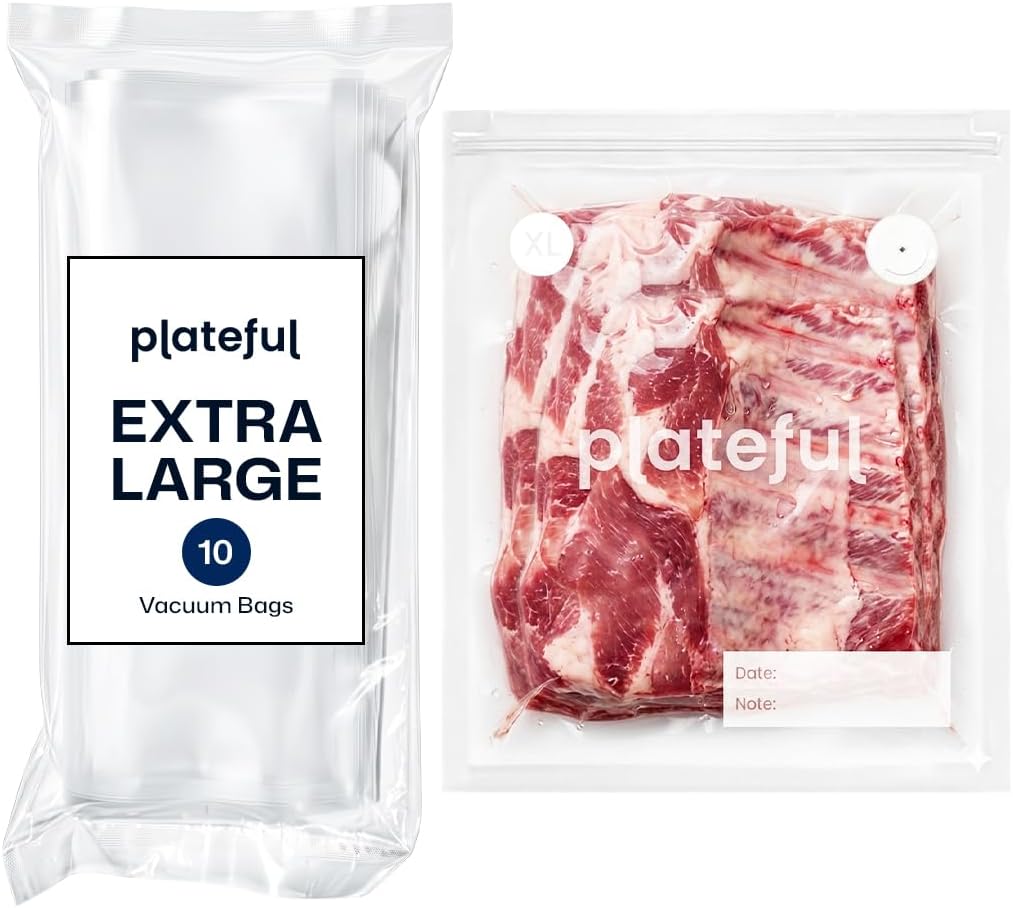 Bolsas sellado vacío alimento 10x grande sin BPA con válvula
