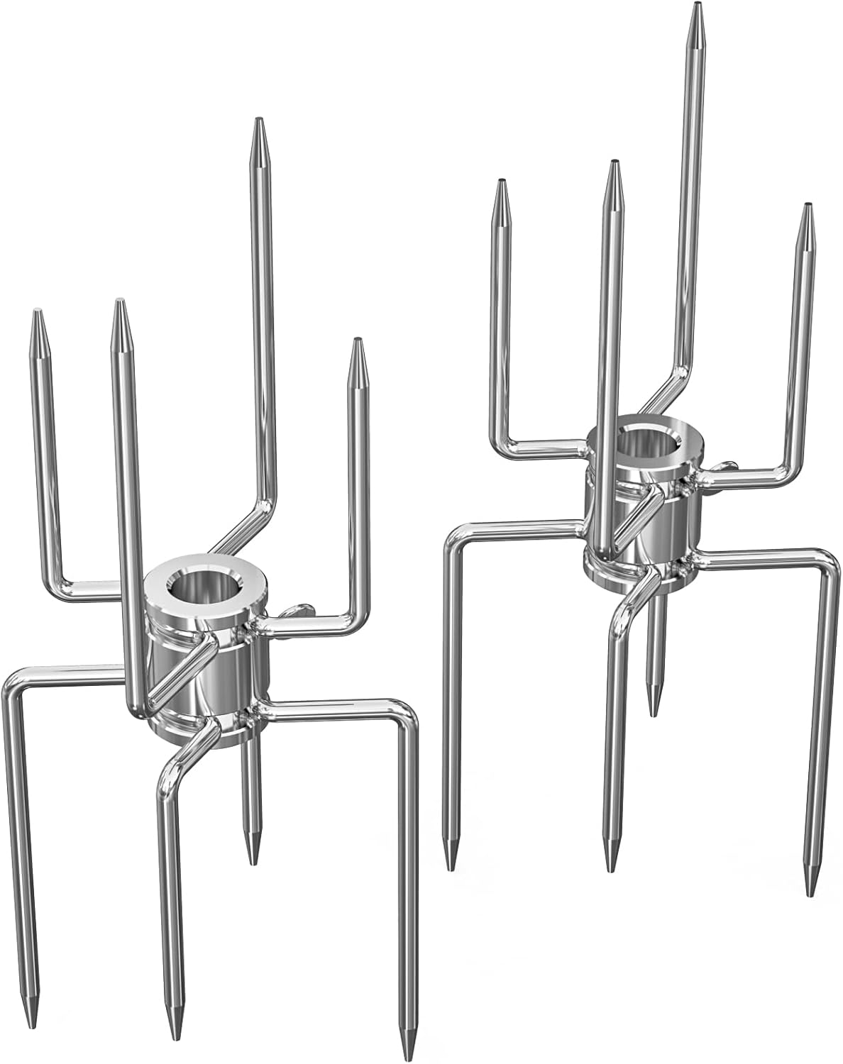Tenedor asador doble cara 4 puntas 5/16pulg 2uds