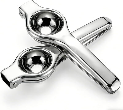 Exprimidor manual acero inox para limón y naranja 2 pzas