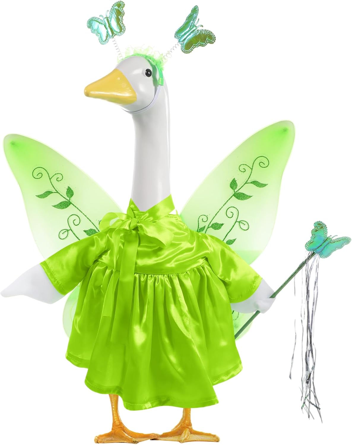 Disfraz ganso hada verde alas princesa 23pulg decoración Halloween