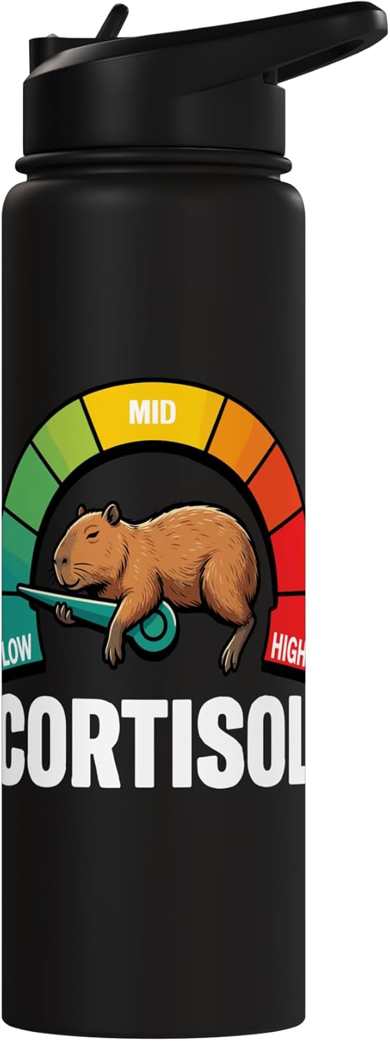 Botella agua acero inox aislada para hombres y mujeres