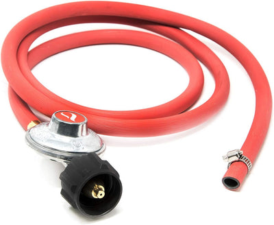 Kit regulador propano 6pulg conexión manguera gas LP marrón
