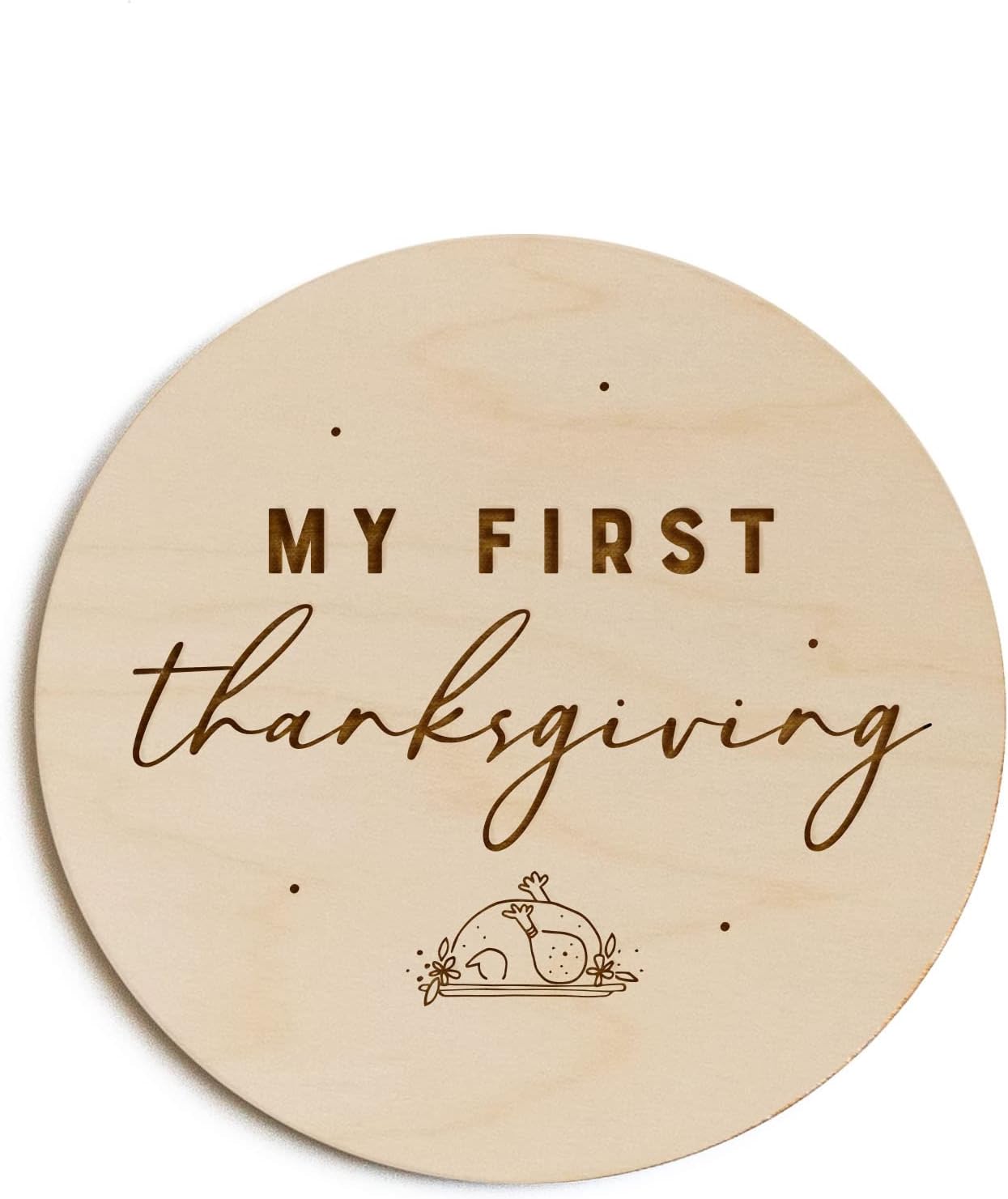 Tarjeta primer Thanksgiving bebé logro Co.