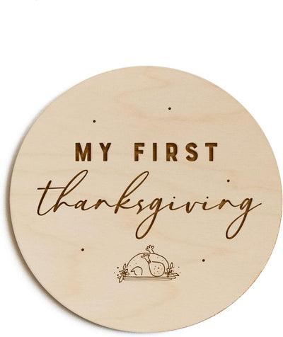 Tarjeta primer Thanksgiving bebé logro Co.
