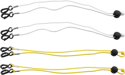 4 Correas Extensión Algodón Elástico Ajustable Blanco Amarillo