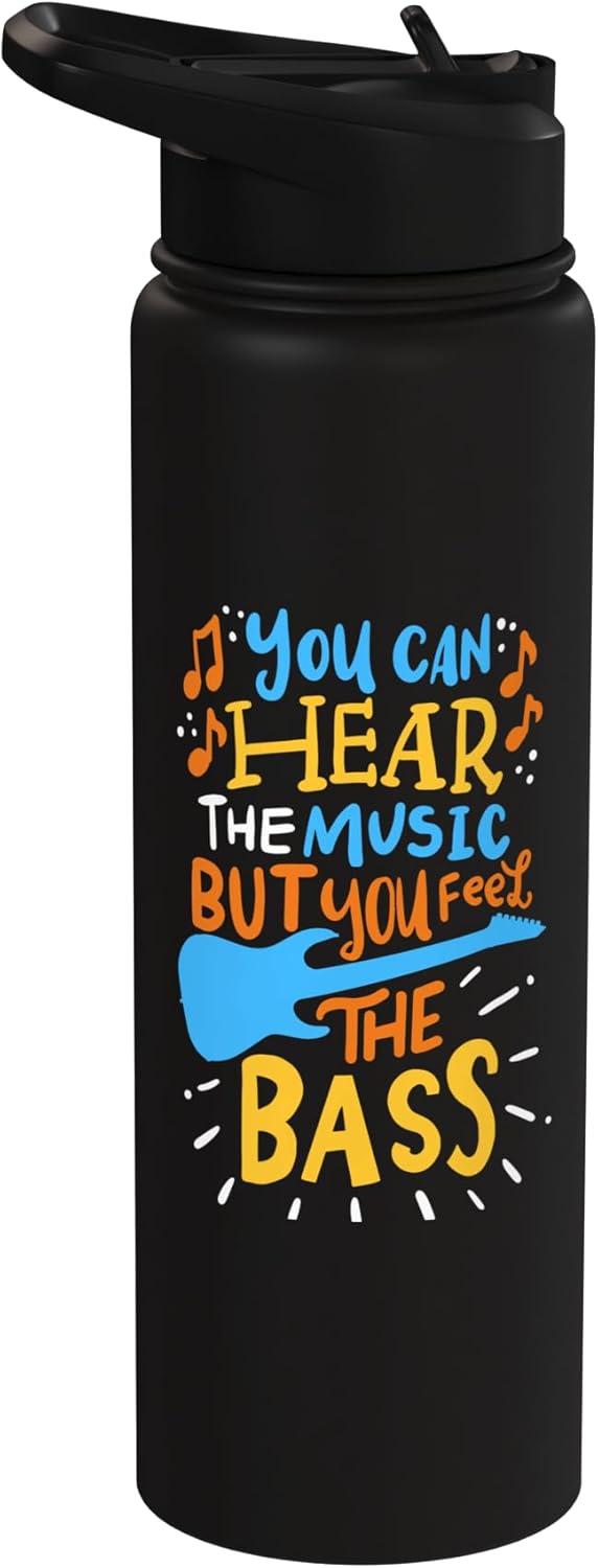 Botella agua acero inox aislada con bajo resonante