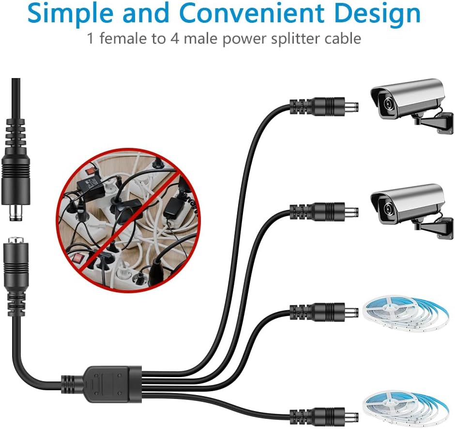 Fuente ajustable 3V-24V 3A 72W adaptador AC/DC con 16 puntas