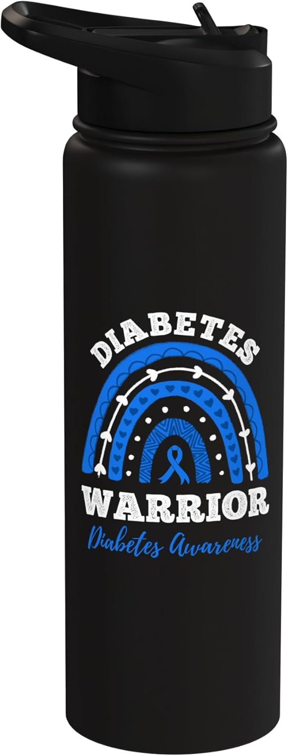 Botella de agua acero inoxidable sin BPA para diabetes tipo 1