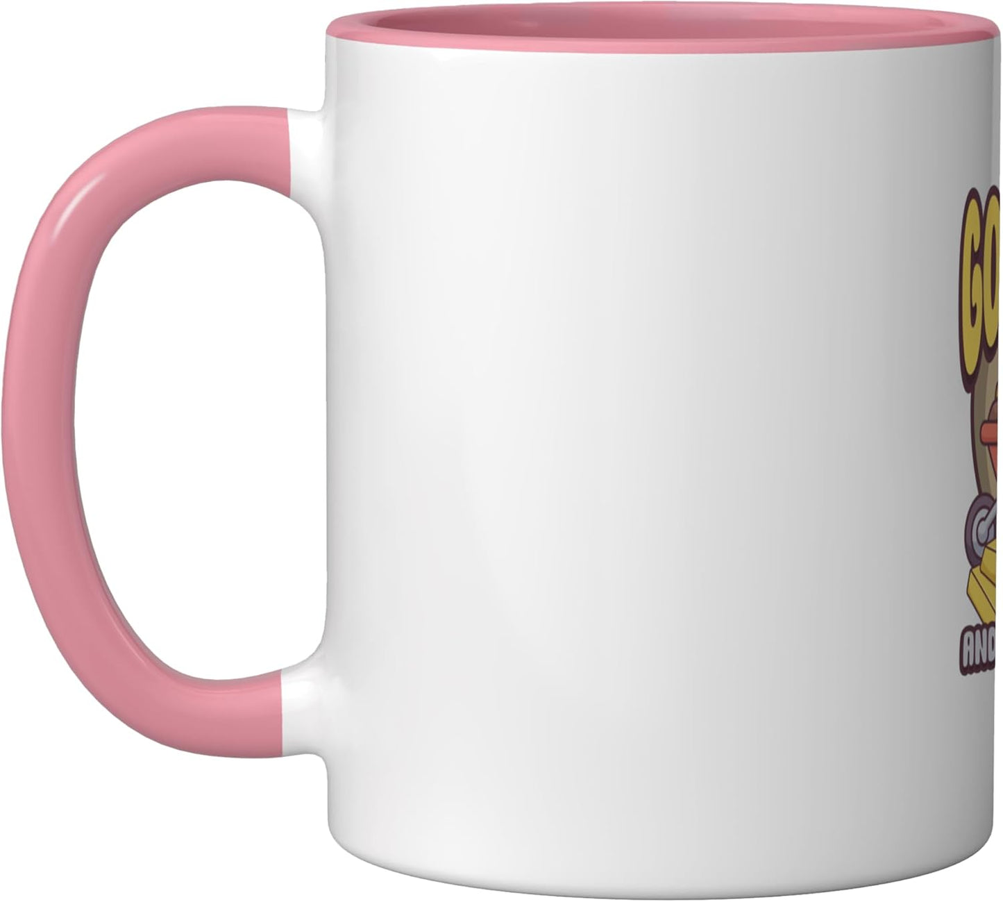 Taza Cerámica para Busca Oro Rosa/Blanca