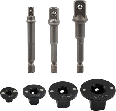 Set 4 adaptadores impacto perfil bajo acero Cr-Mo