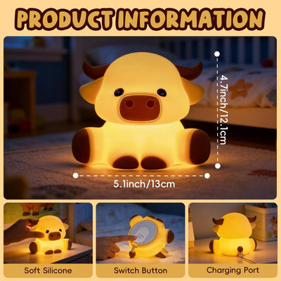 Luz Nocturna Niños Control Táctil Recargable Regulable
