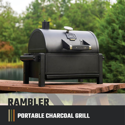 Parrilla carbón portátil 218pulg2 color negro