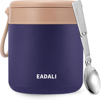 Tarro comida niños 15.2oz acero inox 316 aislado con cuchara