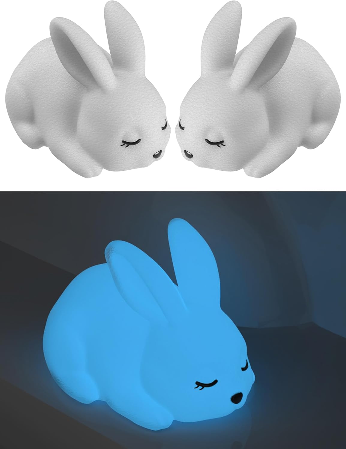 2 Tapas Impresas 3D para Pernos Inodoro Conejo Decorativas