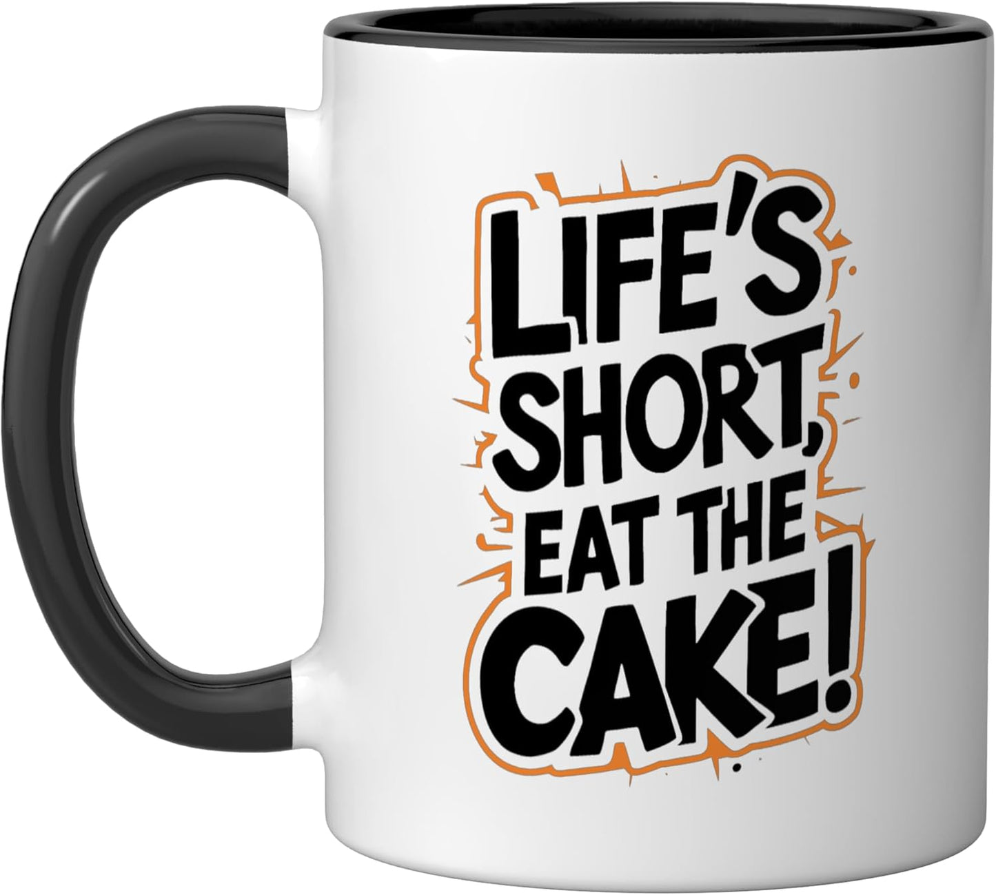 Taza Cerámica Frases Motivadoras Negro/Blanco