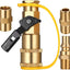 Adaptador propano RV 1/4pulg con válvula cierre y enchufe macho NPT