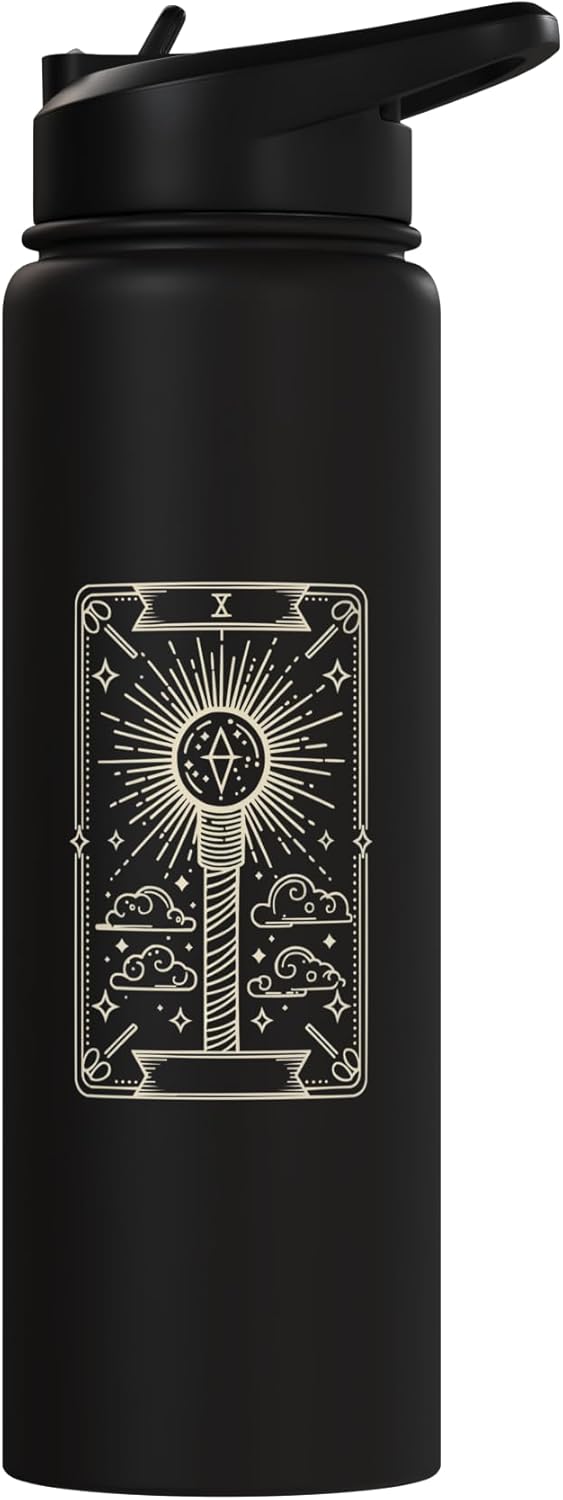 Botella de agua acero inoxidable sin BPA con luz Kpop