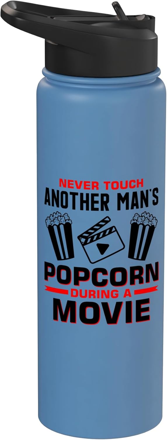 Botella térmica acero inox para amantes de cine